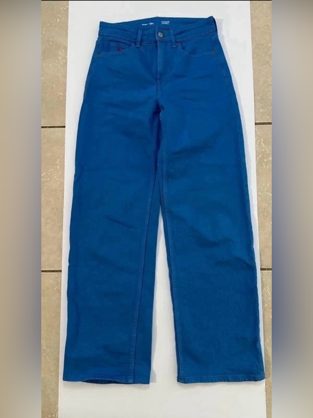 Women's High-Rise Straight Jeans — Vivid Blue